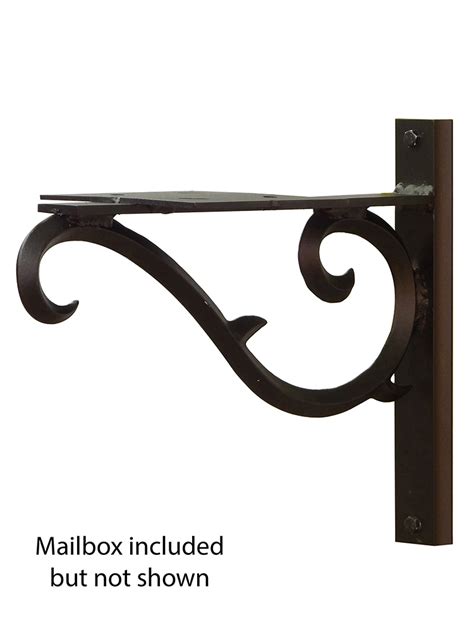 decorative mailbox mounting bracket|hardware brackets for mounted mailboxes.